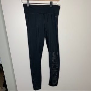 Adidas black workout leggings